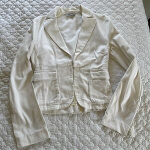 Nicole Farhi Cotton Blazer Top Size 6